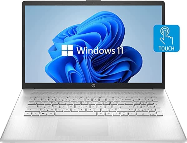 Hp Laptop De 17 Años Pantalla Táctil Hd+ De 17.3 Pulgadas Procesador Intel Core I5-1135G7 Wi-Fi 6 Teclado Retroiluminado Cámara Web Hdmi Windows 11 Home Plata (8 Gb De Ram | Ssd De 256 Gb) Notebook