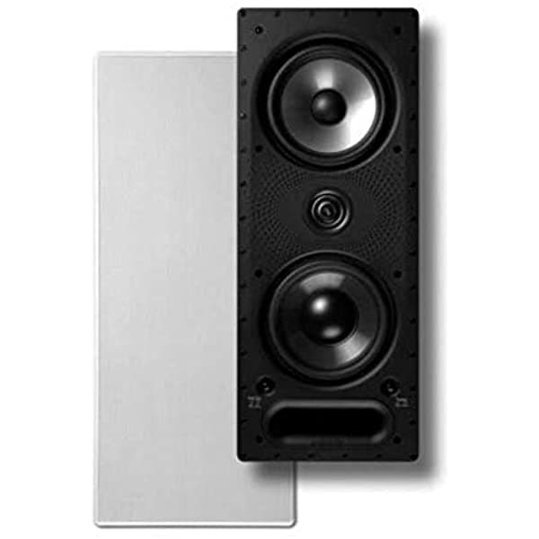 Polk Vanishing Series 265-Ls Altavoz De 3 Vías En Pared Controladores De Equilibrio Dinámico Duales De 6.5 Pulgadas Y Tweeter De Radiador De Anillo De 1 Pulgada Tecnología Polk Powerport Sistema De Cámara Giratoria Para Una Fácil Instalación