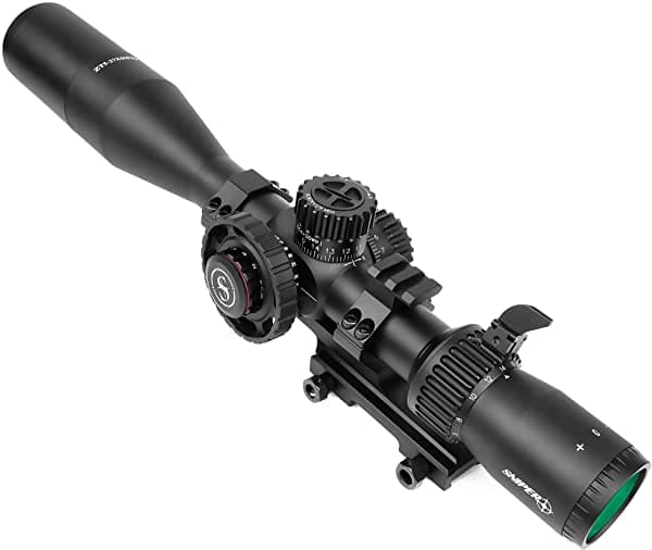 Sniper Zt 5-27X50 Ffp Primer Plano Focal Ajuste De Paralaje Lateral Retícula Grabada Rojo Y Verde Iluminada Con Montaje De Alcance