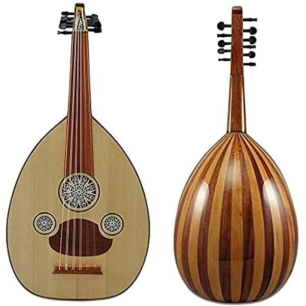 Zaza Percussion Amazing Beginners Oud "The Turkish Butterfly " An Arabian Oud Con Funda De Transporte Suave 166C