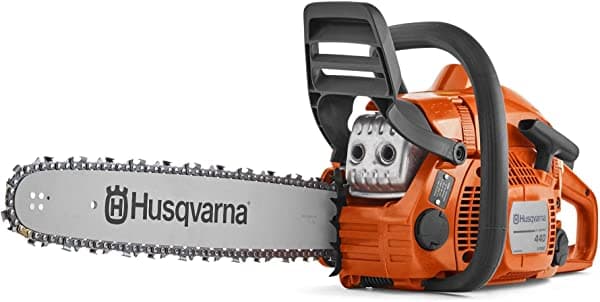 Husqvarna Motosierra De Gas 440 Motor X-Torq De 40 Cc 2.4 Hp Motor X-Torq De 2 Ciclos Motosierra De 18 Pulgadas Con Arranque Inteligente Para Corte De Madera Y Corte De Árboles
