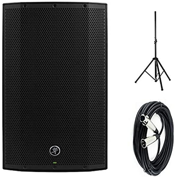 Mackie Thump12A - Parlante potenciado de 1300 W de 12 pulgadas (individual) con soporte de parlante de acero y cable XLR - XLR