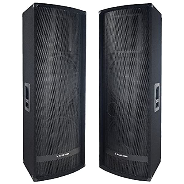 Sound Town Paquete De 2 Altavoces De Audio Pasivos De 2 Vías De 15 Pulgadas 1400 W De 2 Vías Dj Pa Pro Con Controlador De Compresión De Titanio Para Sonido En Vivo Karaoke Bar Iglesia (Metis-215-Pair)
