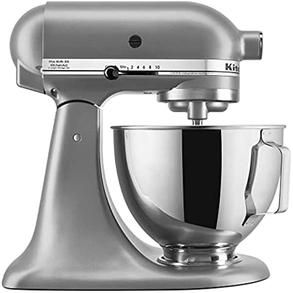 Kitchenaid Deluxe - Mezclador De Soporte De Cabeza Inclinable De 4.5 Cuartos KSM97SL