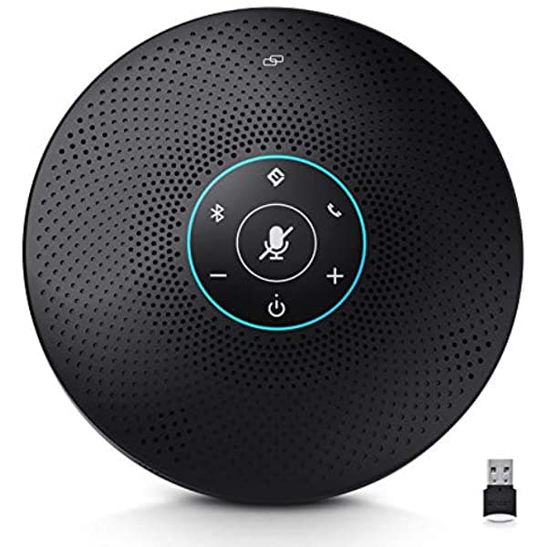 Altavoz De Bluetooth - Emeet M2 Max Conferenciador De Conferencia Profesional Y 4 Micrófonos Direccionales Para Hasta 15 Personas Llamadas De Conferen
