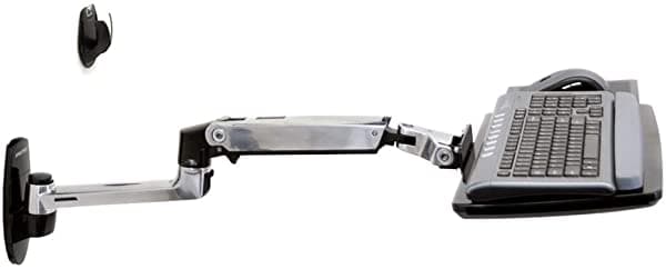 Ergotron - Lx - Soporte Para Teclado Ajustable Para Montaje En Pared - Aluminio Pulido 45-246-026