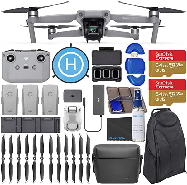 DJI Mavic Air 2 Fly More Combo - Drone Quadcopter con Cámara 48MP, Video 4K, Combo 128GB, Mochila, Landing Pad y más Mavic Air 2 Fly More Combo Kit 3