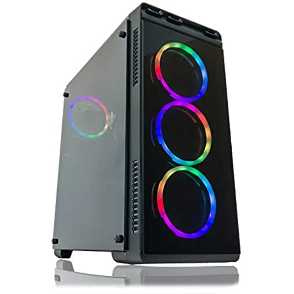 Alarco Computadora De Escritorio Para Juegos Intel I5 3.10Ghz 8Gb Ram Disco Duro De 1Tb Windows 10 Pro Wifi Listo Tarjeta De Video Nvidia Gtx 650 1Gb 4 Ventiladores Rgb
