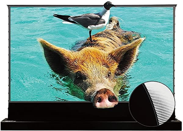 VIVID STORM SINCE 2004 Vividstorm Pantalla De Proyector S Pro De 120 Pulgadas Portátil Plegable Para Interiores Con Soporte Para Suelo. Rechaza La Luz Ambiental Para Cine En Casa Compatible Con Proyector Láser 4K Ultracorto Vsdstust120H
