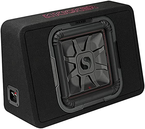 Kicker Tl7T - Subwoofer Solo Cuadrado De 600 W 12 Pulgadas 2 Ohmios Con Caja Delgada Y Graves Grandes Para Sistemas Estéreo De Audio De Automóvil Color Negro TL7T122 (46TL7T122)