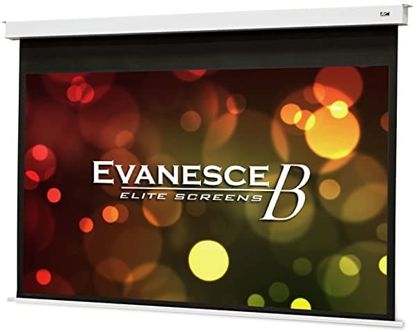 Elite Pantallas Evanesce B - Pantalla De Proyección Para Empotrar En El Techo Con Kit De Instalación Lista Para Imágenes Con Definición 8K/4K Ultra Hd De Fibra De Vidrio Blanco Mate EB120HW2-E8