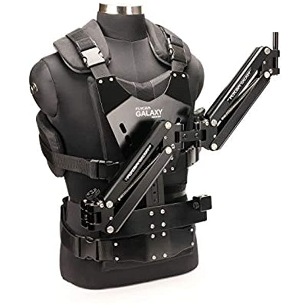 Flycam Galaxy Dual Arm & Vest Steadycam Montado En El Cuerpo Para Estabilizador De Mano Para Videocámara De Hasta 22.0 Lbs (Glxy-Av)