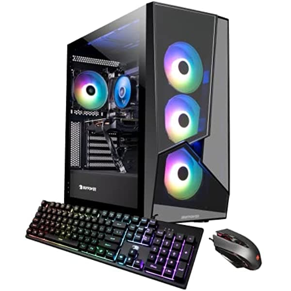 Ibuypower Computadora De Escritorio Gamer Slate5Mr 243I (Intel Core I7-11700F 2.5 Ghz Amd Radeon Rx 6600 8 Gb 16 Gb Ddr4 500 Gb De Ssd + 1 Tb Hdd Wifi Integrado Windows 11 Home)