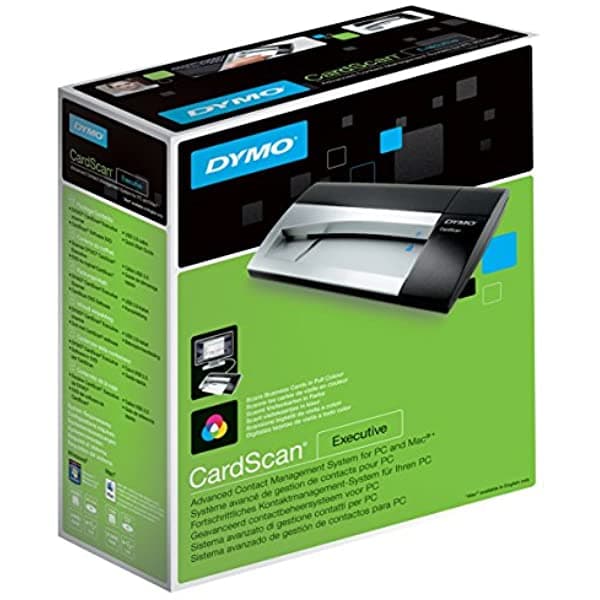 Dymo Cardscan V9 Executive - Escáner De Tarjetas De Visita Y Sistema De Gestión De Contactos Para Pc O Mac (1760686)