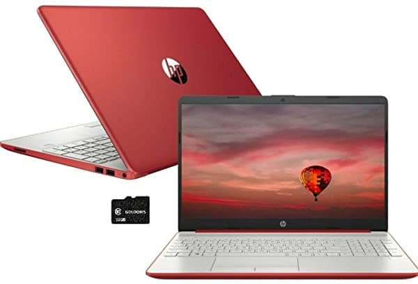 Computadora Portátil Hp Pavilion 2021 De 15.6 Pulgadas Hd Procesador Intel Pentium 16 Gb De Ram 1 Tb Ssd Cámara Web Hd Usb-C Hdmi Ethernet Rj-45 Windows 10 S Rojo Goldoxis 32 Gb Tarjeta Microsd ‎HP Pavilion 15.6" HD Laptop