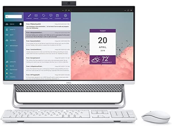 Dell Inspiron 5400 Aio 23.8 Pulgadas Fhd Touch Todo En Uno Intel Core I5-1135G7 8Gb 2666Mhz Ddr4 512Gb Ssd Iris Xe Graphics Windows 10 Home (Último Modelo) i5400-5903SLV-PUS