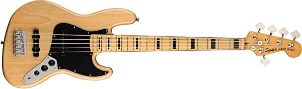 Fender Squier Classic Vibe 70s Jazz Bass 5 cuerdas Natural con diapasón de arce 374550521