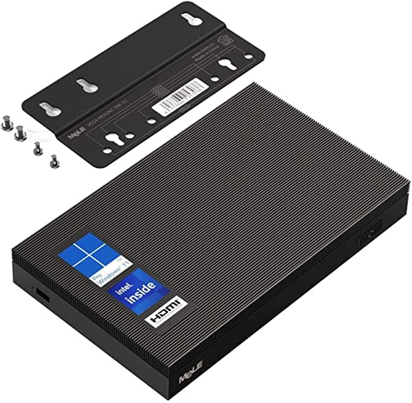 Mele Fanless Mini Pc Quieter2Q Celeron J4125 8Gb Ram 512Gb Rom Windows10 Pro Desktop Mini Computers 4K Dual Hdmi2.0 Gigabit Ethernet 2.4G 5G Wifi De Doble Banda Bt4.2 Montaje Vesa