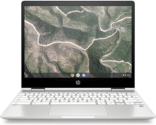 Hp Chromebook X360 - Laptop Con Pantalla Táctil Hd+ De 12 Pulgadas Intel Celeron N4000 4 Gb Sdram 32 Gb Emmc Cromo (12B-Ca0010Nr Blanco Cerámica)
