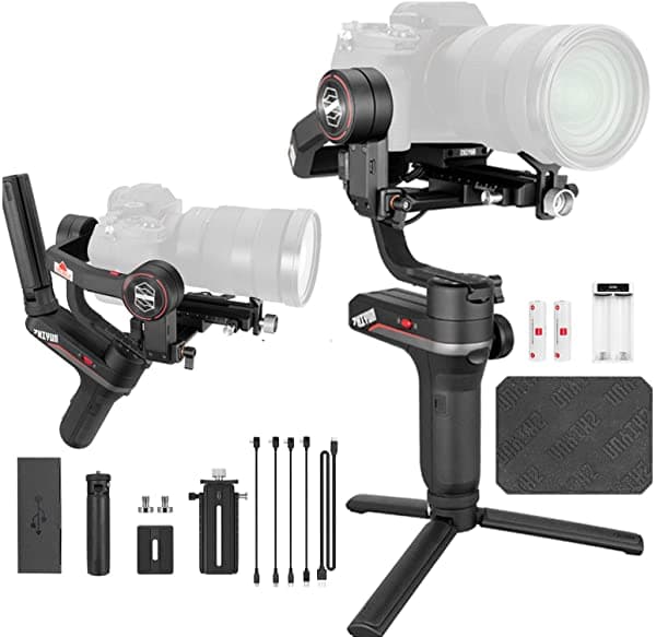 Zhiyun Weebill S Estabilizador Gimbal de Mano de 3 Ejes para Cámara Sin Espejo y DSLR para Canon 5DIV 5DIII EOS R Sony A7M3 A7R3 A7 III A9 Panasonic S1 GH5S Nikon Z6 Motor Mejorado que el Weebill Lab
