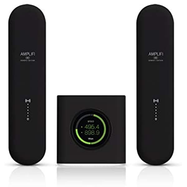 Amplifi Ubiquiti - Sistema Wifi Para Todo El Hogar Sin Costuras Enrutador Wifi Hd 2 Puntos De Malla 4 Gigabit Ethernet 1 Puerto Wan Cable Ethernet Sustituye Al Enrutador Y Extensores Wifi AFI-G-UK
