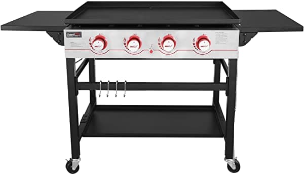 Royal Gourmet Gb4000 36 Pulgadas De 4 Pulgadas Plano De Parrilla De Gas De Propano Para Barbacoa Campamento Rojo