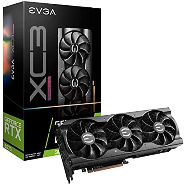 Evga 08G-P5-3755-Kr Geforce Rtx 3070 Xc3 Ultra Gaming 8Gb Gddr6 Icx3 Refrigeración Argb Led Placa Trasera De Metal