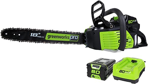 Greenworks Pro - Motosierra Inalámbrica Sin Escobillas GCS80420