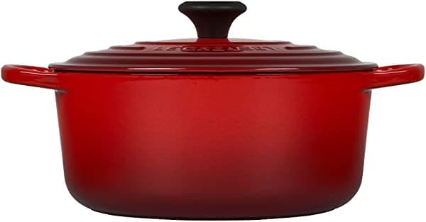 Le Creuset Firma De Hierro Fundido Enisambelado Horno Holandés Round 5.5 Qt. Cerise LS2501-2667