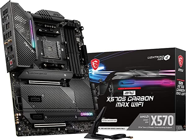 Msi Mpg X570S Carbon Max Wifi Gaming Placa Base (Atx Amd Socket Am4. Ddr4 Pcie 4 Cfx M.2 Ranuras Wi-Fi 6E) 911-7D52-001