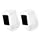 Ring Spotlight Cam Bateria Hd Seguridad Camara Con Built Two-Way Talk & A Siren Alarm White Works Con Alexa - 2-Pack