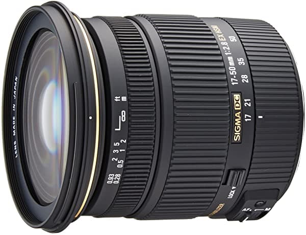 Sigma 17-50 Mm F/2.8 Ex Dc Os Hsm Fld Lente De Zoom Estándar De Apertura Grande Para La Cámara Dslr Digital Canon 583101