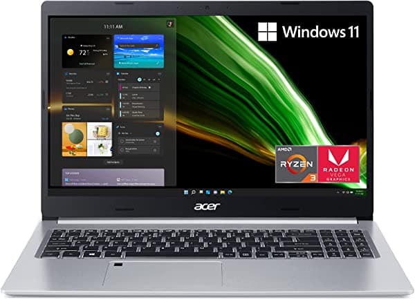Acer Aspire 5 A515-46-R3Ub Con Pantalla Ips Full Hd De 15.6 Pulgadas Procesador Móvil Amd Ryzen 3 3350U Quad-Core Ddr4 De 4 Gb Unidad De Estado Sólido Ssd Nvme De 128 Gb Wifi 6 Teclado Retroiluminado Registro De Punto Flotante Alexa De Amazon Y Windows 11 Home En Modo S. NX.ABRAA.007