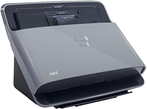 The Neat Company Neatdesk Escáner De Escritorio Para Documentos Y Sistema De Archivos Digitales Para Pc Y Mac Gris 5724