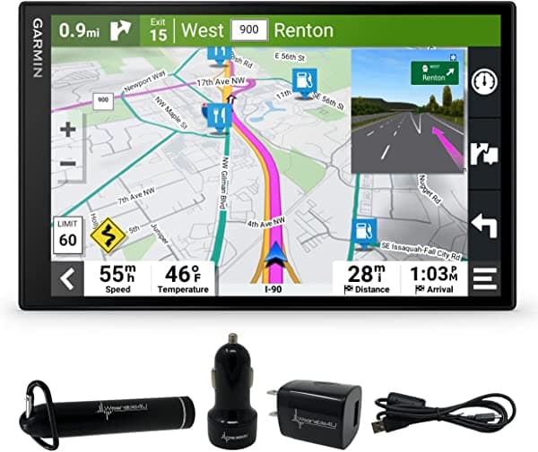 Garmin Drivesmart 86 Navegador Gps Para Automóvil De 8 Pulgadas Con Mapas Brillantes Y Nítidos De Alta Resolución Y Asistencia De Voz Con Paquete De Alimentación Wearable4U