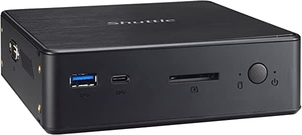 Shuttle Xpc Nano Nc03U Intel Kabylake-U Celeron 3865U Mini Barebone Pc Compatible Con Video 4K Hd Ddr4 Max De Doble Canal De 32 Gb Negro