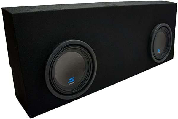 American Sound Connection Compatible Con 2007 2008 2009 2010 2011 2012 2013 Toyota Tundra Crew Max Alpine S-W10D2 Subwoofers de Audio para Auto Tipo S Dual 10" Caja para Subwoofer a Medida