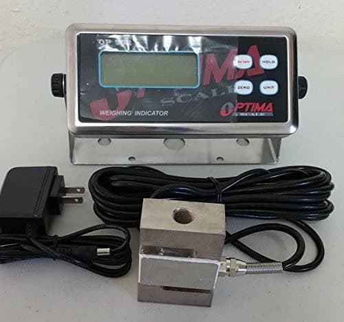 Optima Báscula De Compresión 3000 X 0.1 Lb Indicador Digital De Celda De Carga S-Type / Lcd Nuevo St-3k-3000-OP-902