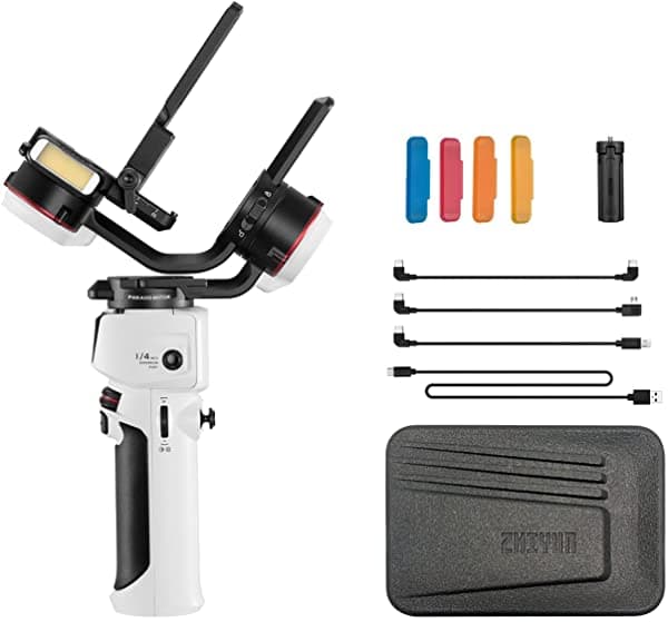 Zhiyun Crane M3 - Estabilizador Gimbal de Mano de 3 Ejes para Camaras Sin Espejo Camaras de Accion para Smartphone Con A6600 M50 R6 GoPro iPhone 13/12 Max