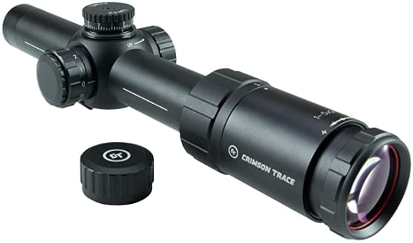 Crimson Trace CTL-3105 1-0.197X0.945 In 3 Series Mira Telescopica Tactica de Corto Alcance Con FFP Reticula Mil Iluminada y Reset a Cero para Competencia de Tiro y Rango