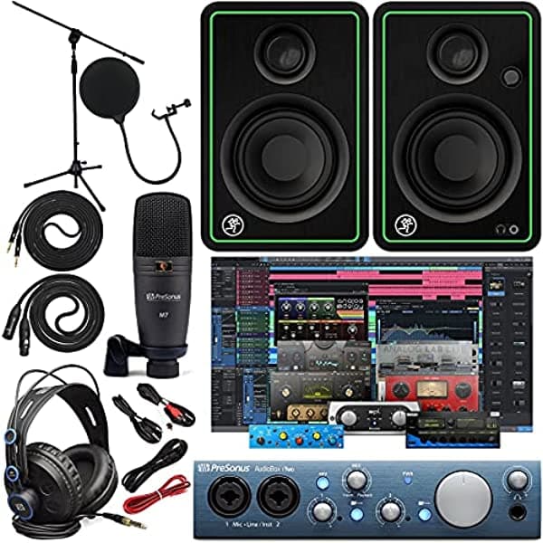 Presonus Audiobox Itwo Interfaz De Grabación De Audio 2X4 Para Dispositivos Usb/Ipad E Ios Paquete De Estudio Con Studio One Artist Software Pack Con Mackie Cr3-X Par De Monitores De Estudio