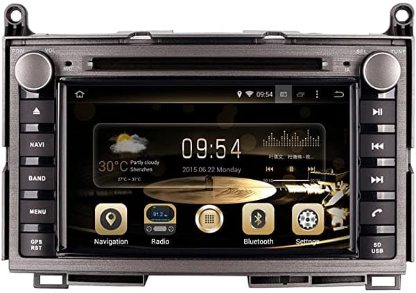 Effort Esfuerzo Gps Navigation Yroid 10.0 Cd Stereo Cd Player In Dash Radio 7 Lcd Bluetooth Multimedia Sistema Toyota Venza 2008- Audio De Soporte Formato De