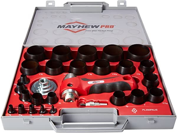 Mayhew Pro 66080 1 Set Imperial Sae Hollow Punch De 8 Pulgadas De 2 Pulgadas