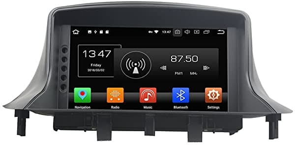 Kunfine Android 9.0 Octa Core 4 Gb Ram DVD GPS Navegacion Reproductor Multimedia Estereo para Auto para Renault Megane III Fluence 2009 2010 2011 2012 2013 2014 2015 2016 Control del Volante 3G WiFi Bluetooth KF-V3454Q