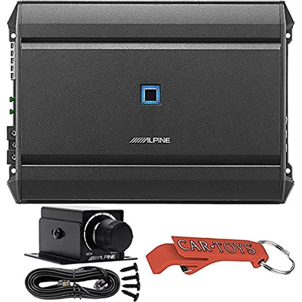 Alpine S-A55V - Amplificador Digital Para Coche De Cinco Canales Y Rux-Knob.2 Para Asiento Del Conductor Con Control Remoto
