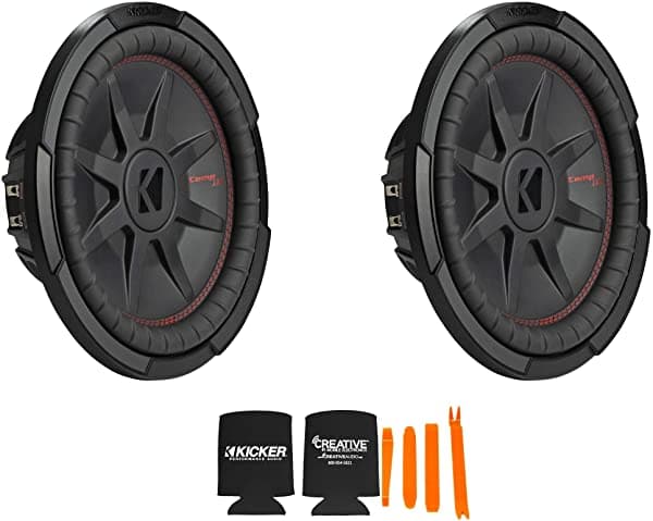 Kicker Woofer Delgado Comp Rt De 12 Pulgadas Incluye Dos Paquetes 48Cwrt122 De 2 Ohmios Virtuales KICKERBDL210211-11