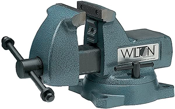 Wilton 21500 - Tornillos De Banco Para Maquinistas Mandíbula De 6 Pulgadas Garganta De 4 1/8 Pulgadas Base Giratoria 825-21500