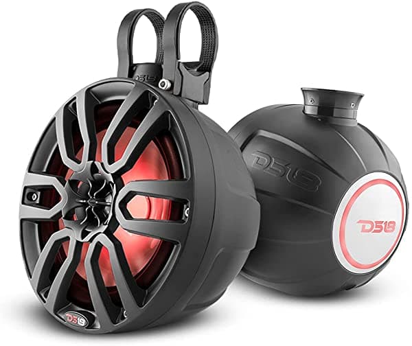 Ds18 Nxl-Ps8Bk Torre Wakeboard De 2 Vías Parlantes Integrados Rgb Luces 375 Max Perfect Jet Skies Ideal Atv Utv Jeep Lado Por Lado Marinerzr A