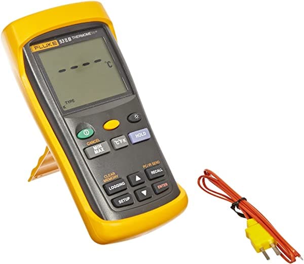 Fluke 50 Series Ii Termómetro Digital 3 Pilas Aa -418 A + 3212 Grado F Rango 60 Hz Rechazo De Ruido 1 FLUKE-53-2 B 60HZ