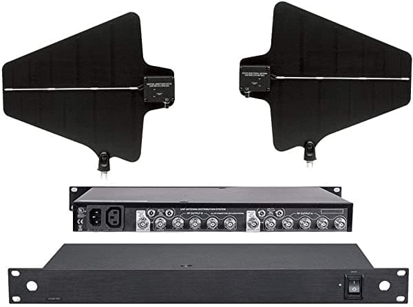 Bolymic Distribuidor De Antena Divisor Colector Wideband 470-952Mhz Sistema De Distribución De Antena Inalámbrica Para Sistema Profesional Uhf Micrófono Mike BOLY-2100AT